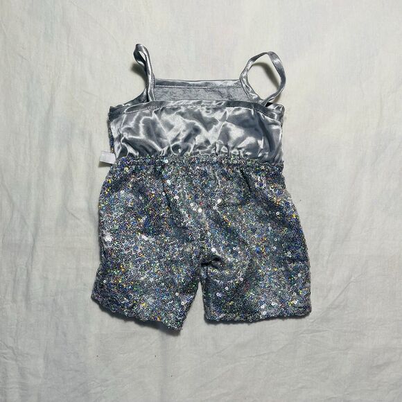 Build a Bear Lot Of 3 Teddy Bear Clothes Silver Romper Blue And Red Dresses - Picture 3 of 14